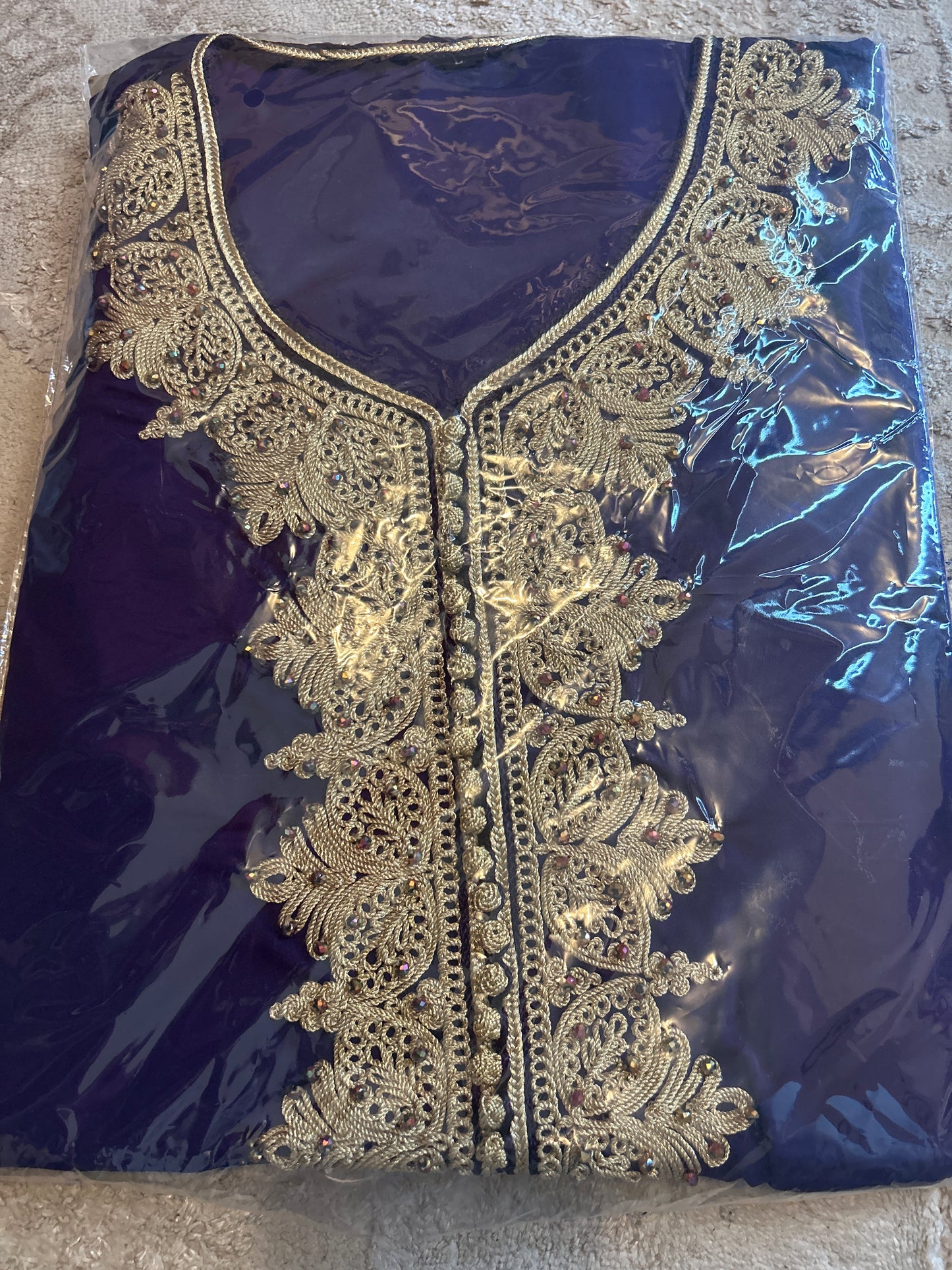 Caftan violet très tendance w simple