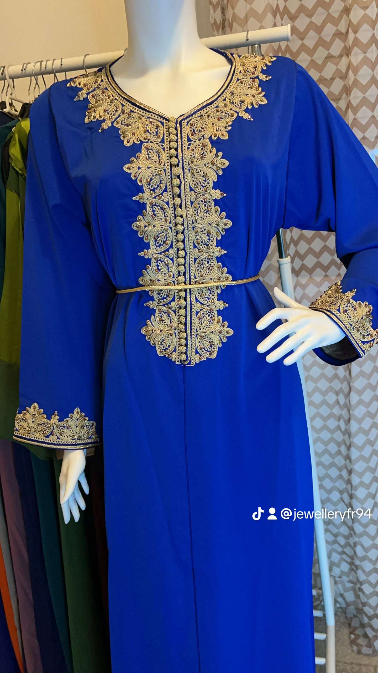 Caftan crep simple w classe haute qualité