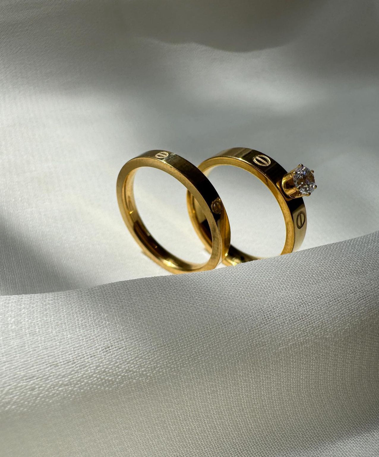 Bague đź’Ť carte acier inoxydable
