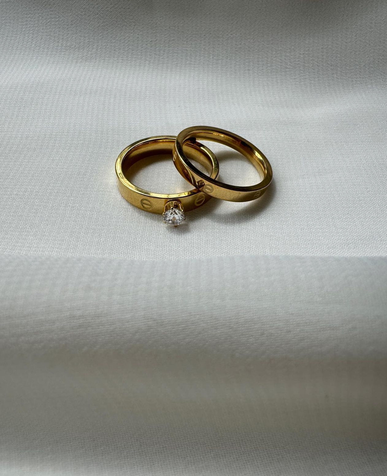 Bague đź’Ť carte acier inoxydable