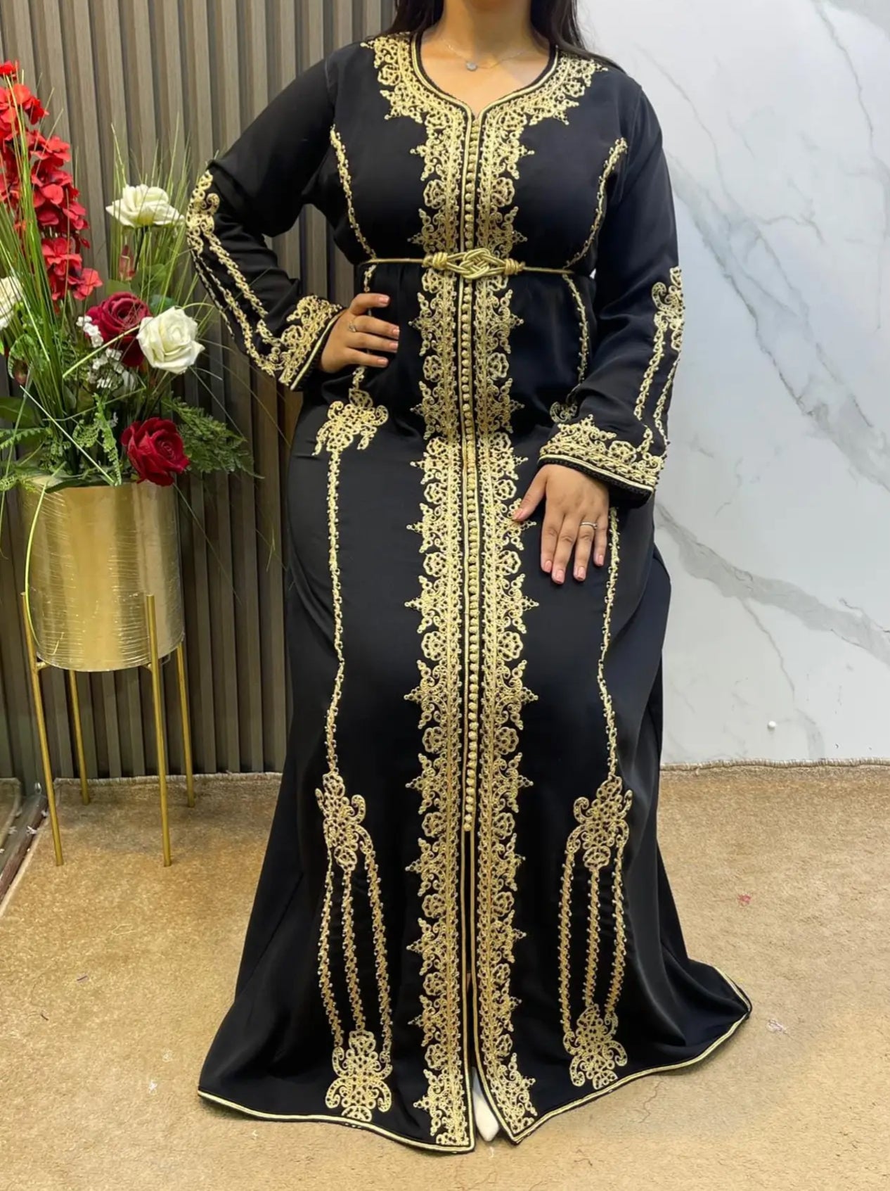 Caftan de luxe + Ceinture cadeau