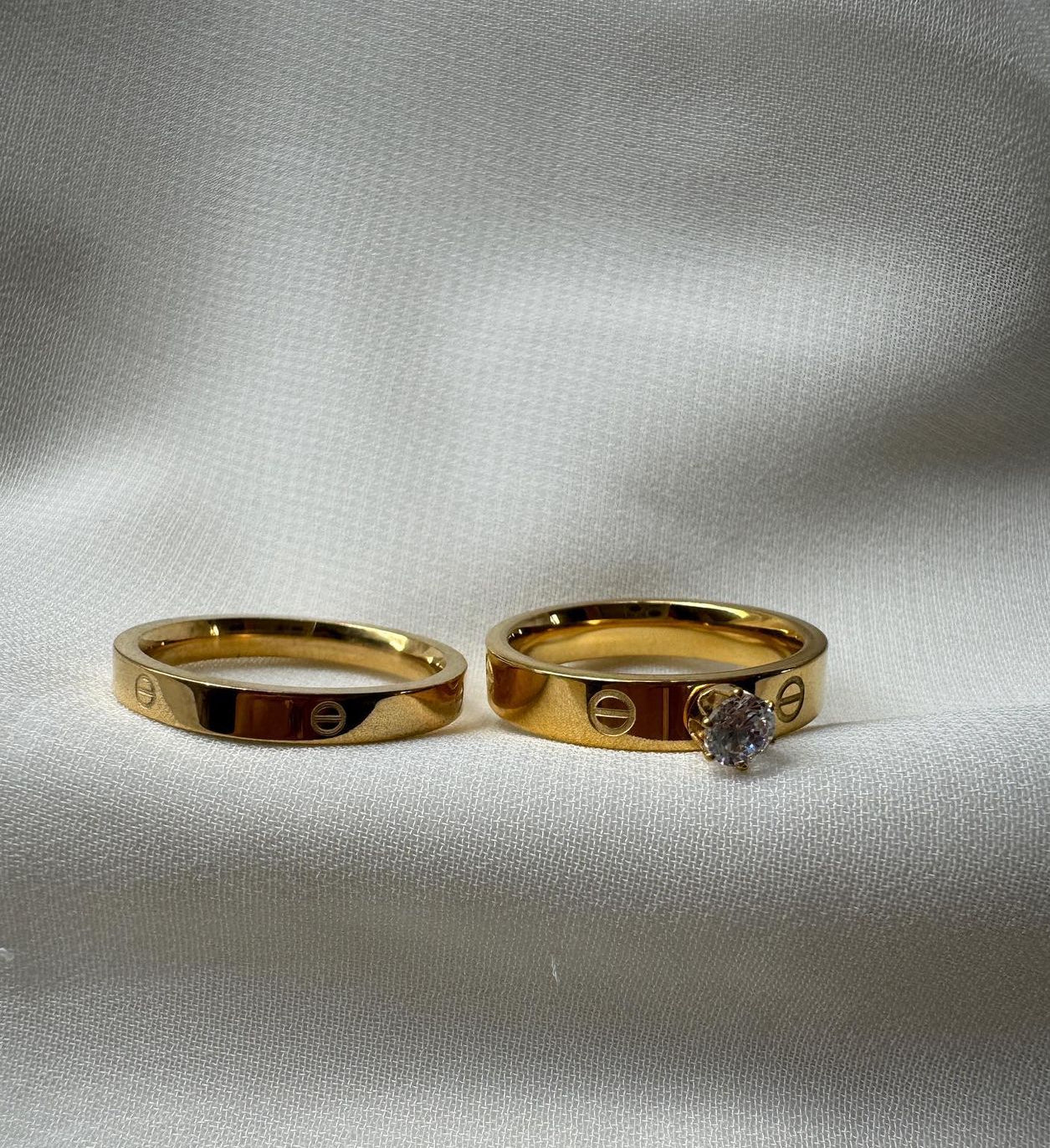 Bague đź’Ť carte acier inoxydable