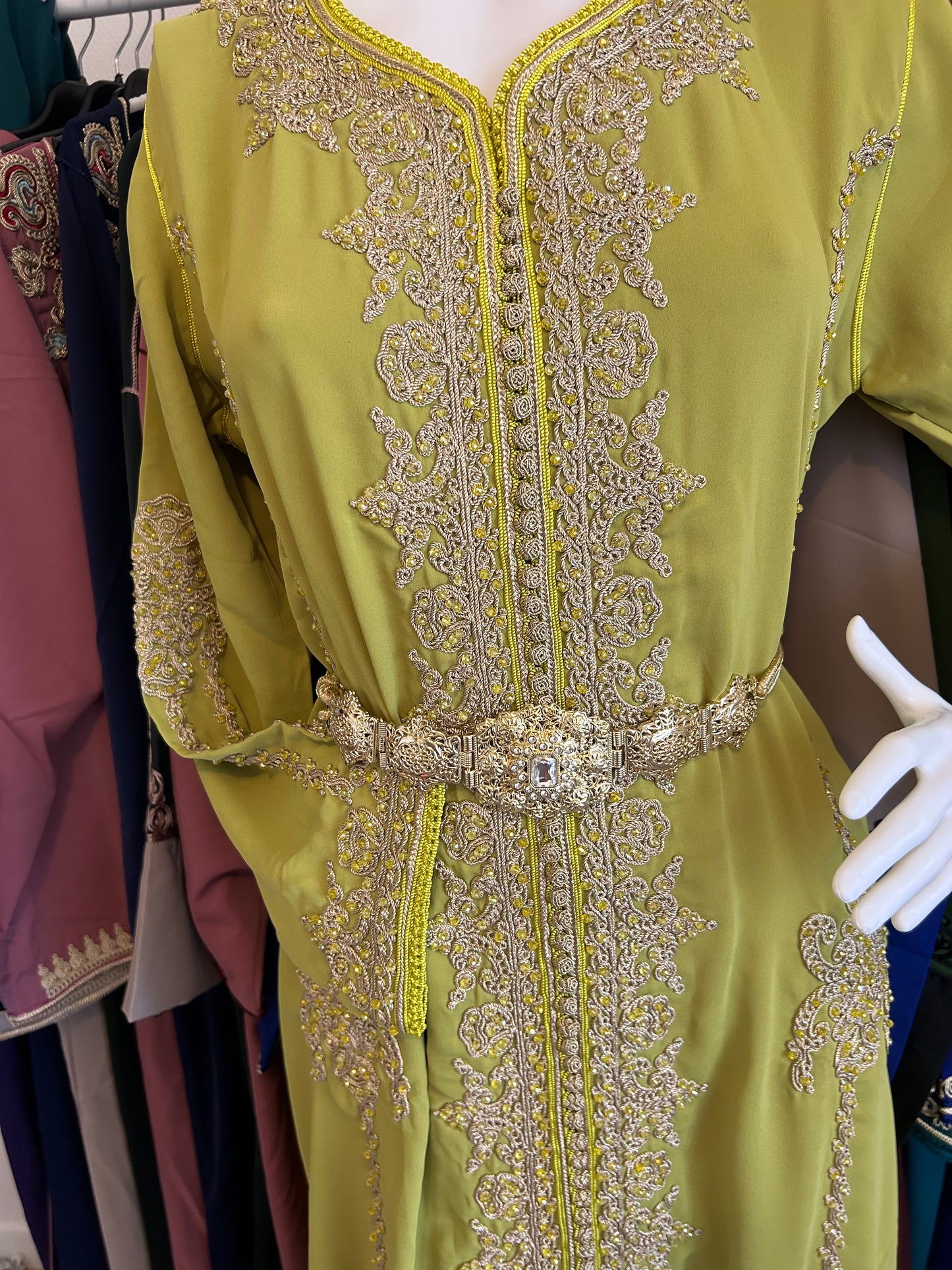 Caftan de luxe + Ceinture cadeau 🎁