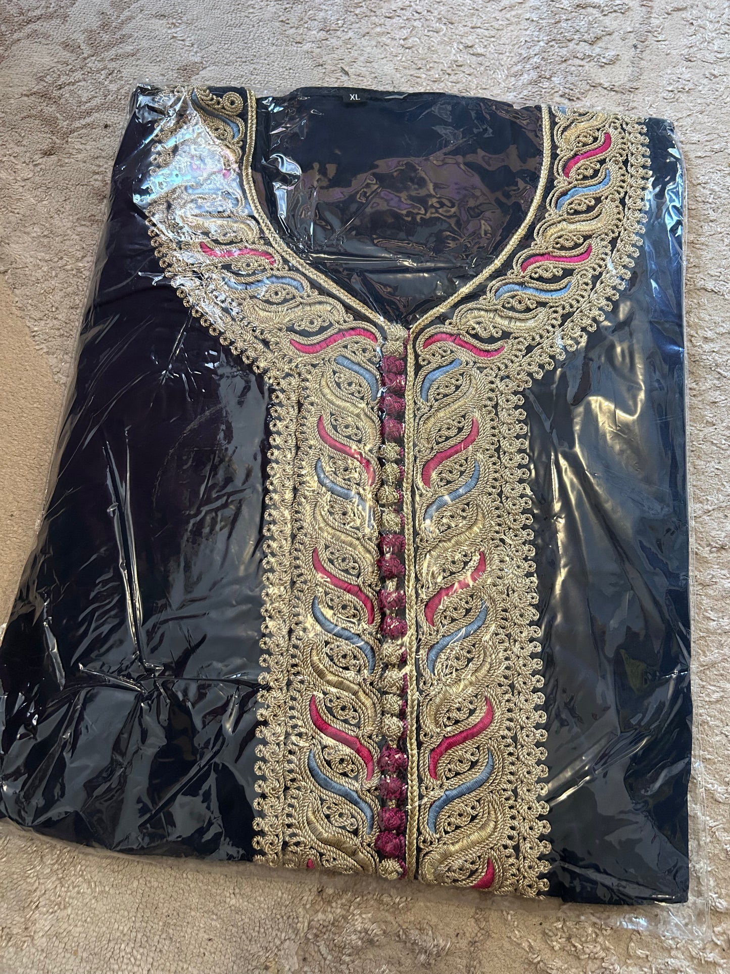 Caftan bleu marine très classe w simple