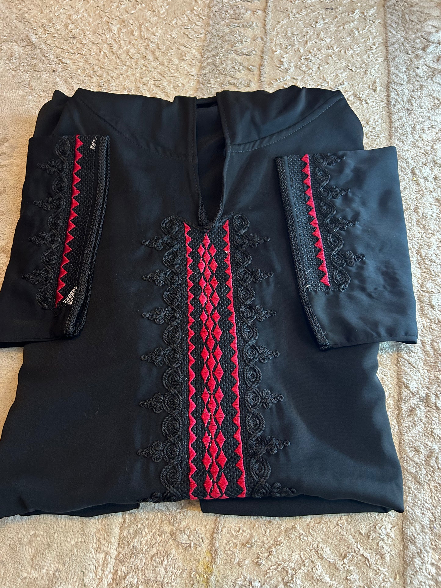 Jellaba noircrep Coria haute qualité New colección