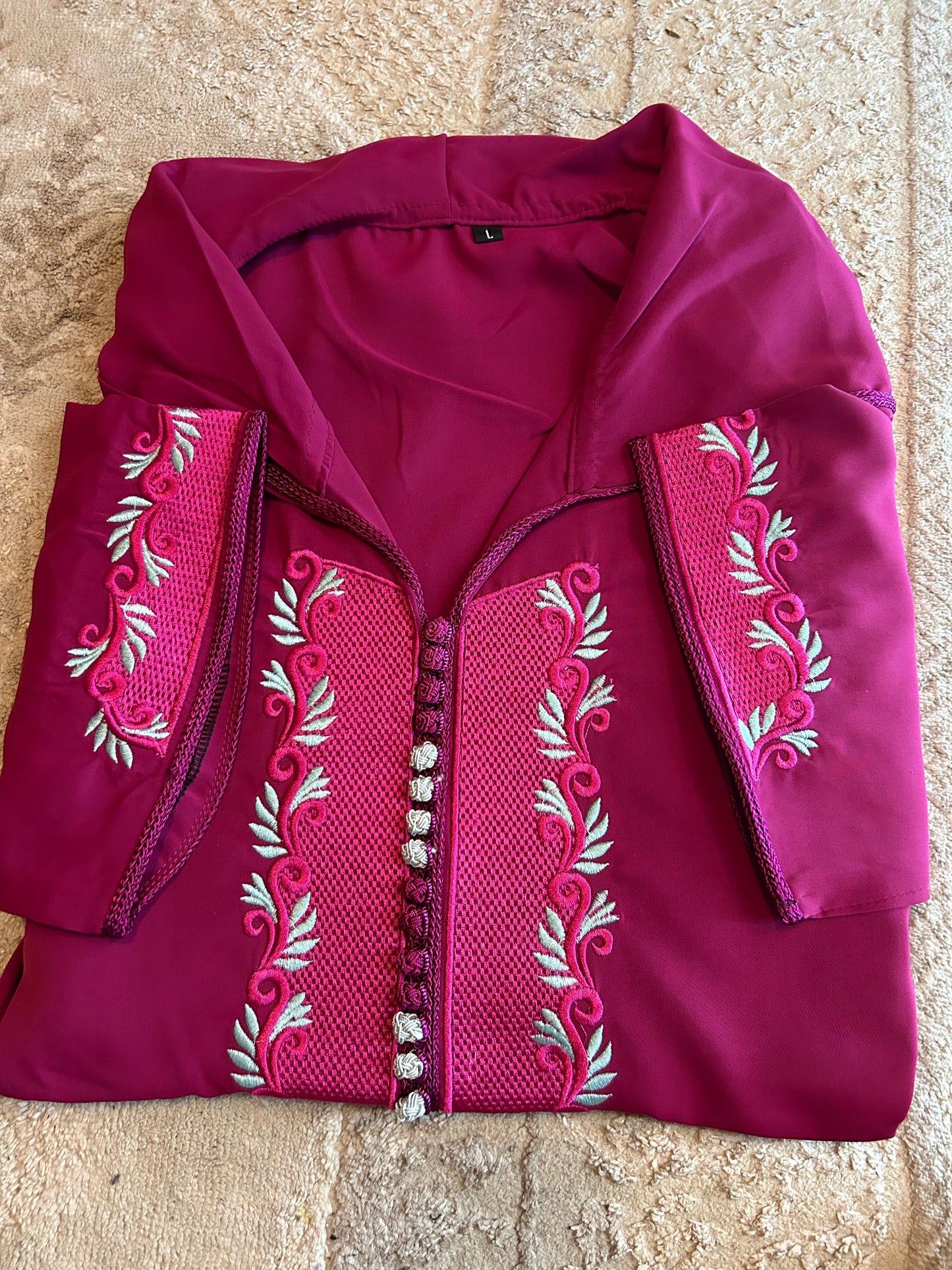 Jellaba crep Coria haute qualité New colección
