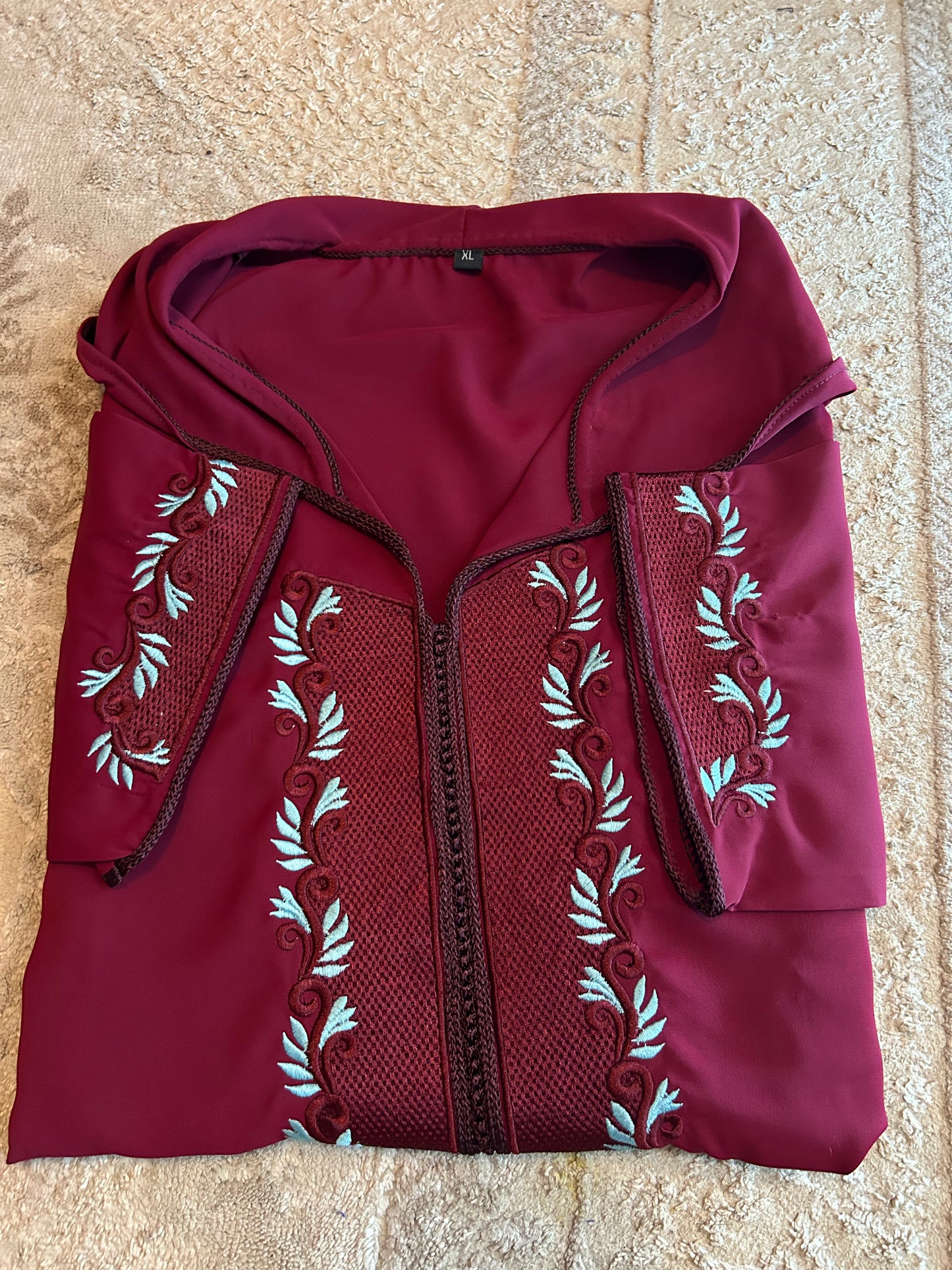 Jellaba bordeaux tres classe nouvelle collection spéciale Ramadan ! 🌙