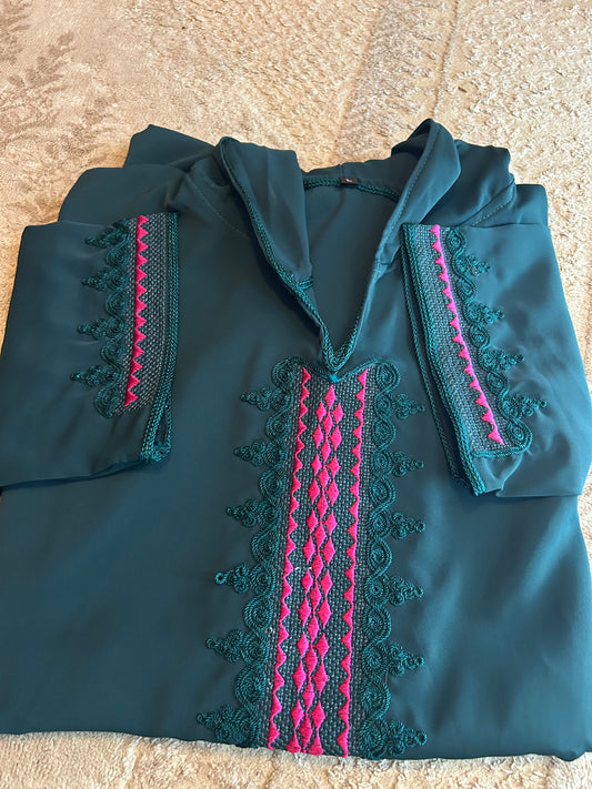 Jellaba crep Coria haute qualité New colección